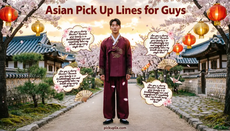 Asian Pick Up Lines for Guys