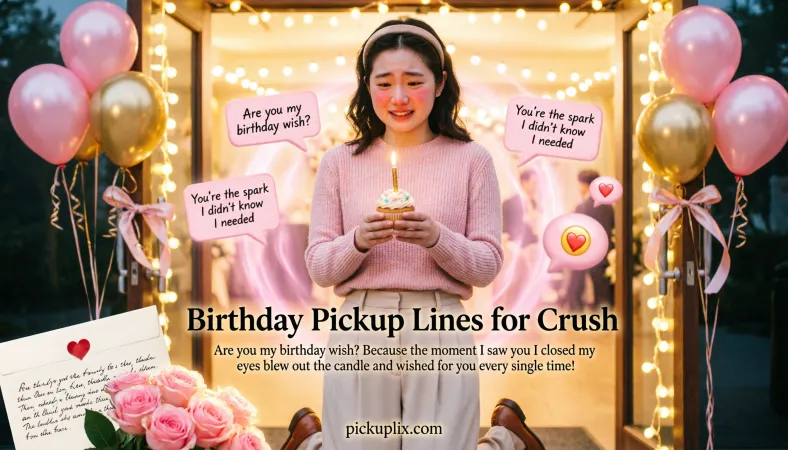 Birthday Pickup Lines for Crush