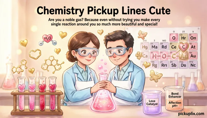 Chemistry Pickup Lines Cute