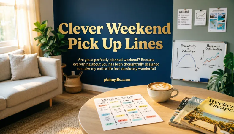 Clever Weekend Pick Up Lines