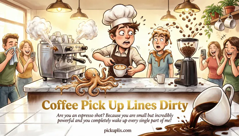 Coffee Pick Up Lines Dirty