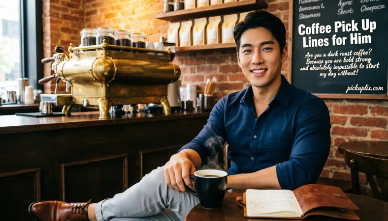 Coffee Pick Up Lines for Him