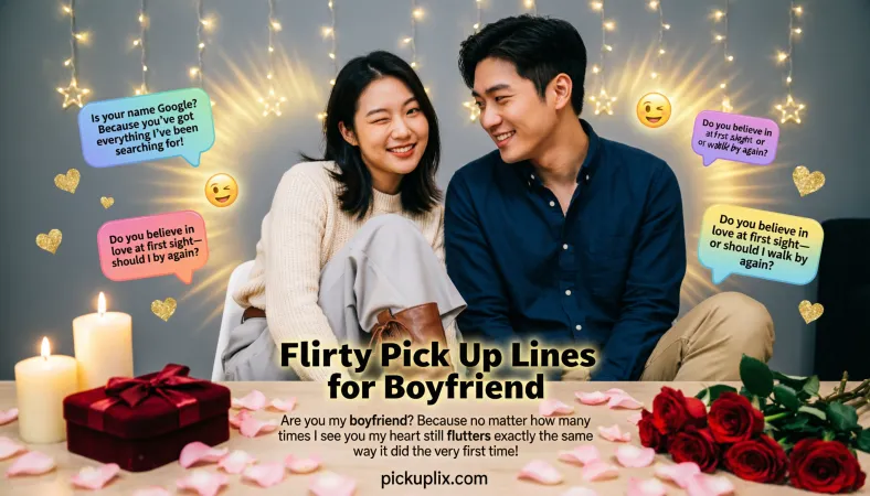 Flirty Pick Up Lines for Boyfriend