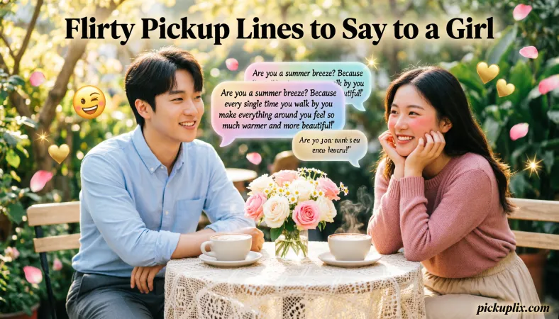 Flirty Pickup Lines to Say to a Girl