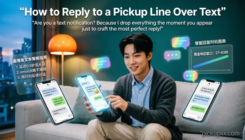 How to Reply to a Pickup Line Over Text