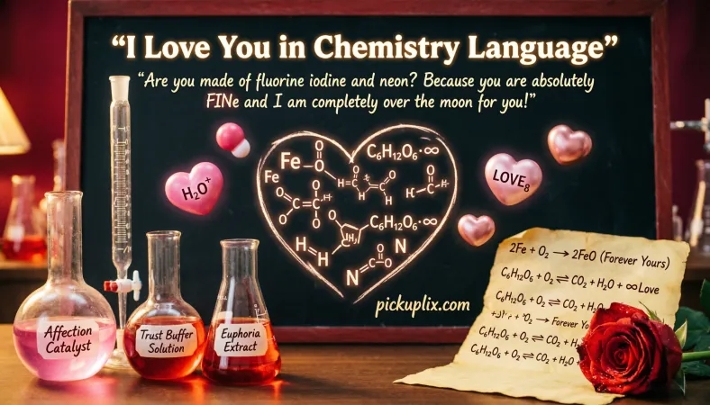I Love You in Chemistry Language