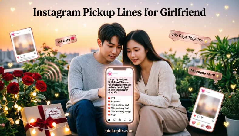 Instagram Pickup Lines for Girlfriend