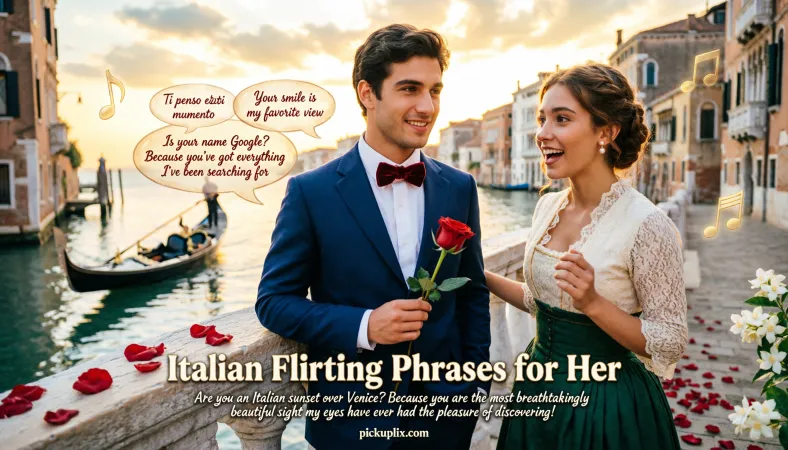 Italian Flirting Phrases for Her