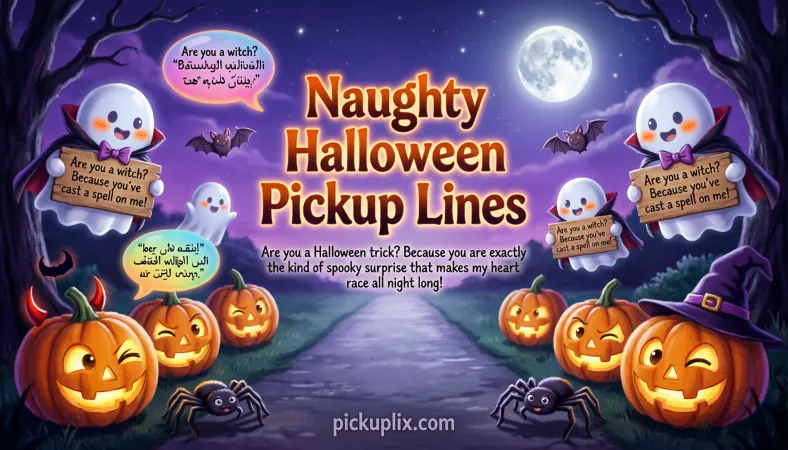 Naughty Halloween Pickup Lines