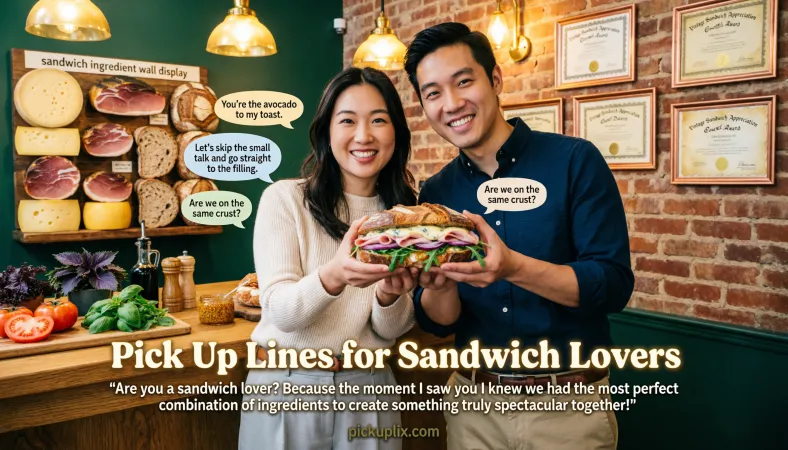Pick Up Lines for Sandwich Lovers