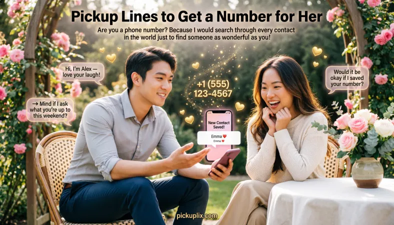 Pickup Lines to Get a Number for Her