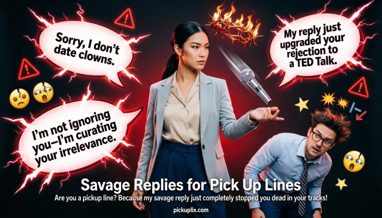 Savage Replies for Pick Up Lines
