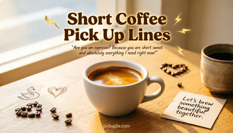 Short Coffee Pick Up Lines