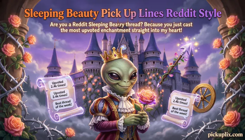 Sleeping Beauty Pick Up Lines Reddit Style