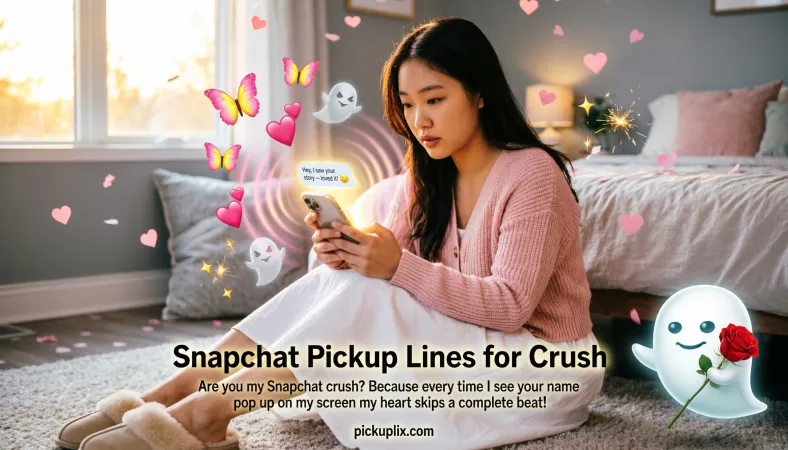 Snapchat Pickup Lines for Crush