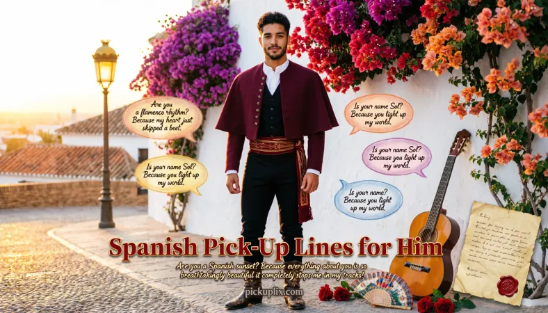 Spanish Pick-Up Lines for Him