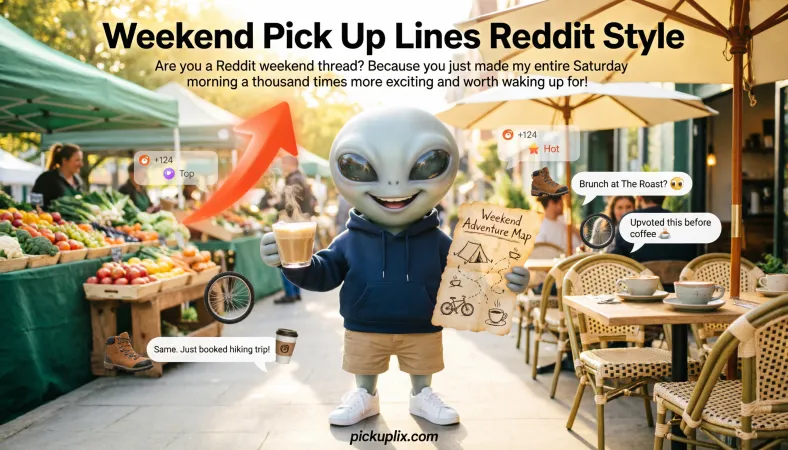 Weekend Pick Up Lines Reddit Style