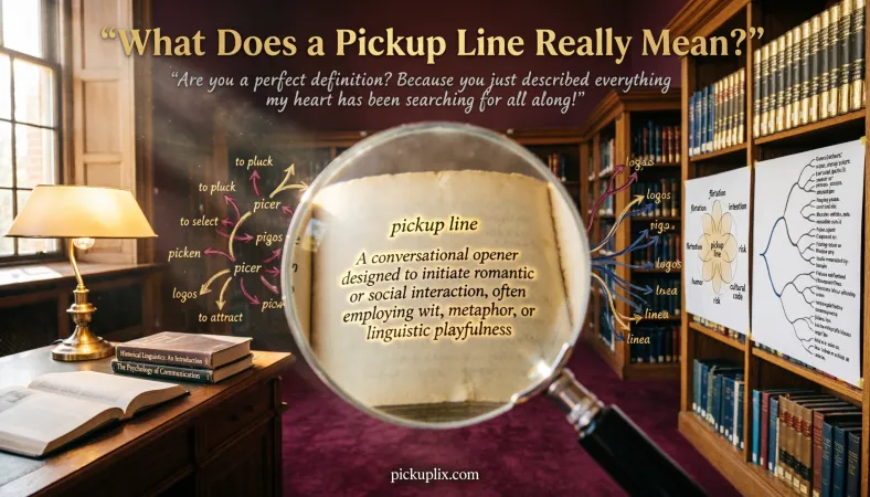What Does a Pickup Line Really Mean?