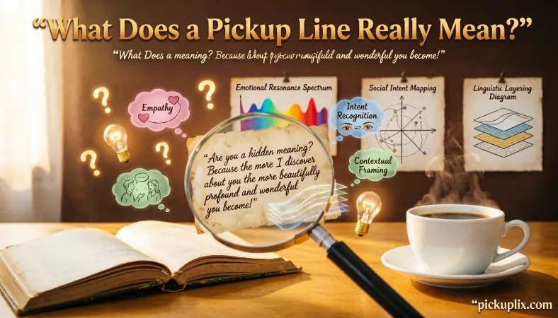 What Does a Pickup Line Really Mean?