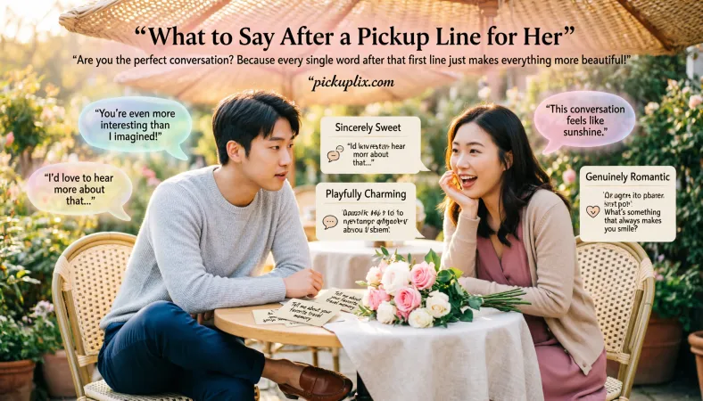 What to Say After a Pickup Line for Her