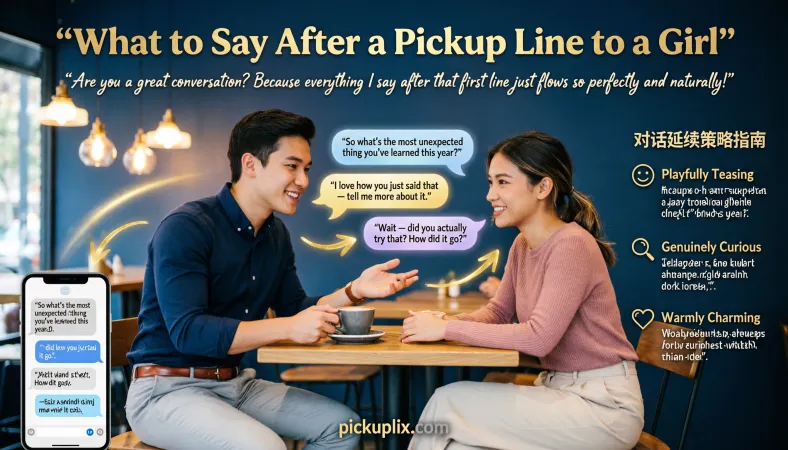 What to Say After a Pickup Line to a Girl