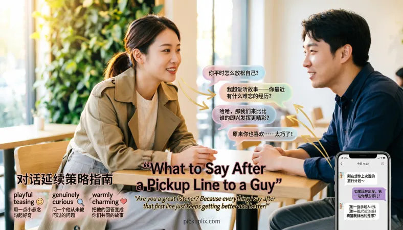 What to Say After a Pickup Line to a Guy