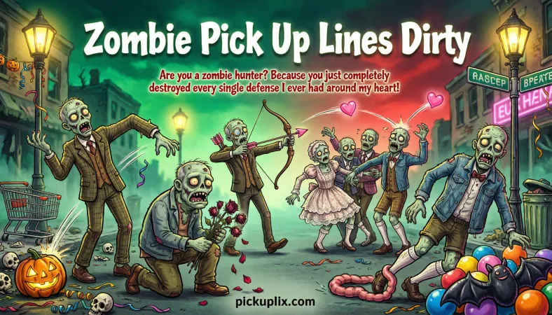 Zombie Pick Up Lines Dirty