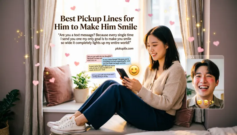 Best Pickup Lines for Him to Make Him Smile