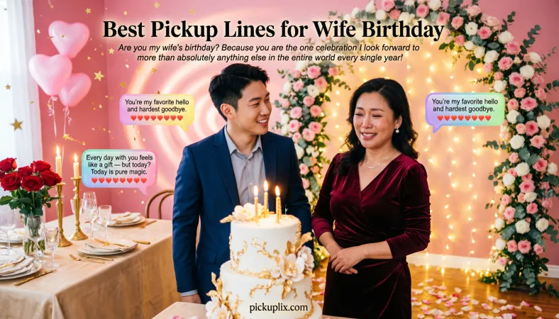 Best Pickup Lines for Wife Birthday