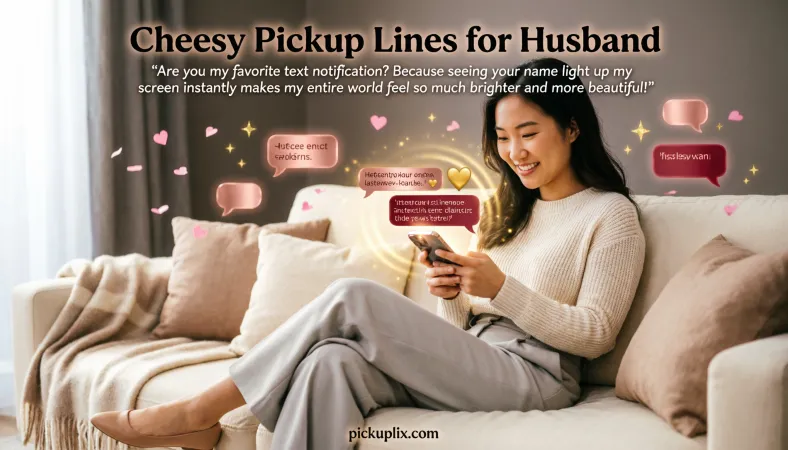 Cheesy Pickup Lines for Husband