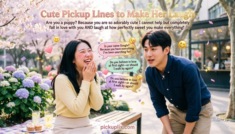 Cute Pickup Lines to Make Her Laugh