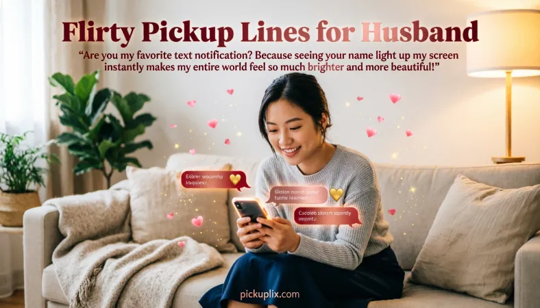 Flirty Pickup Lines for Husband