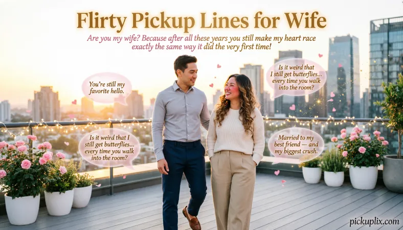 Flirty Pickup Lines for Wife