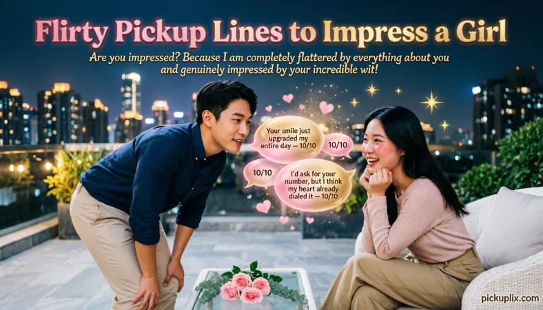Flirty Pickup Lines to Impress a Girl