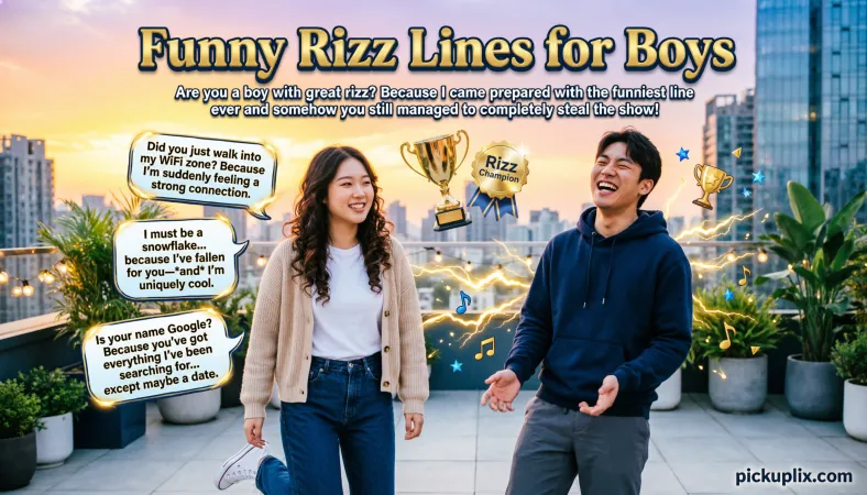 Funny Rizz Lines for Boys