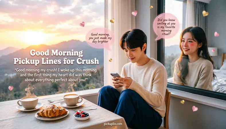 Good Morning Pickup Lines for Crush