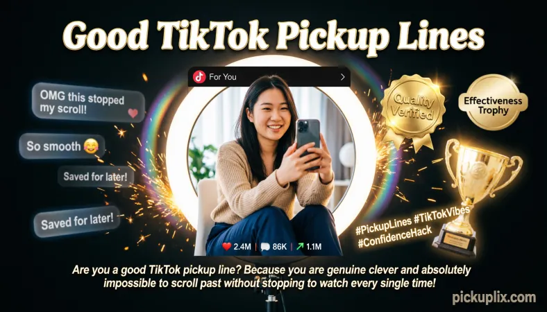 Good TikTok Pickup Lines