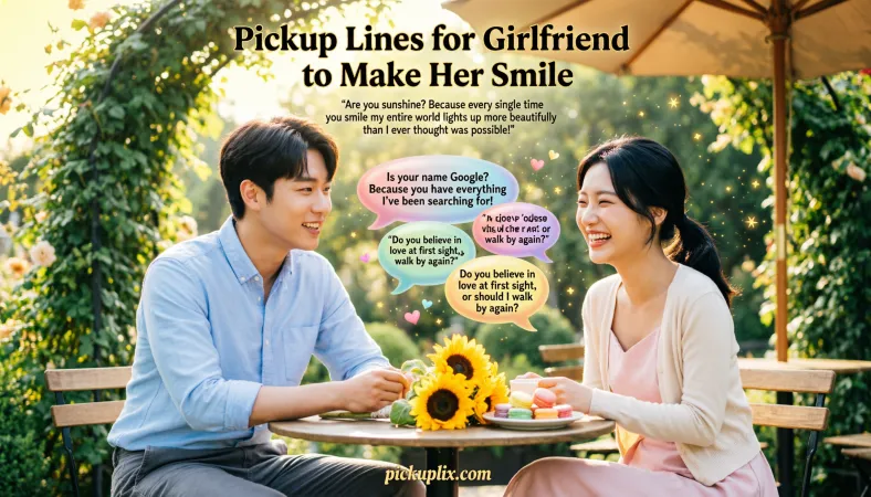 Pickup Lines for Girlfriend to Make Her Smile