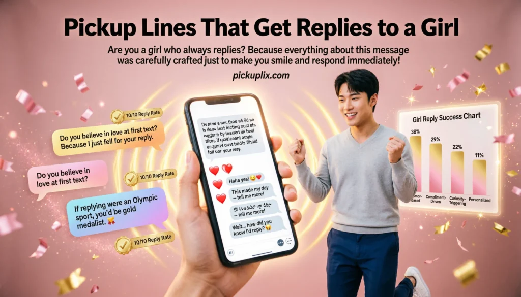 Pickup Lines That Get Replies to a Girl