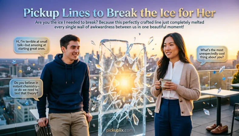 Pickup Lines to Break the Ice for Her