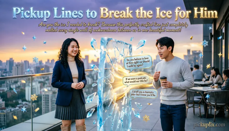 Pickup Lines to Break the Ice for Him