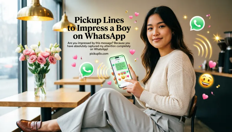 Pickup Lines to Impress a Boy on WhatsApp