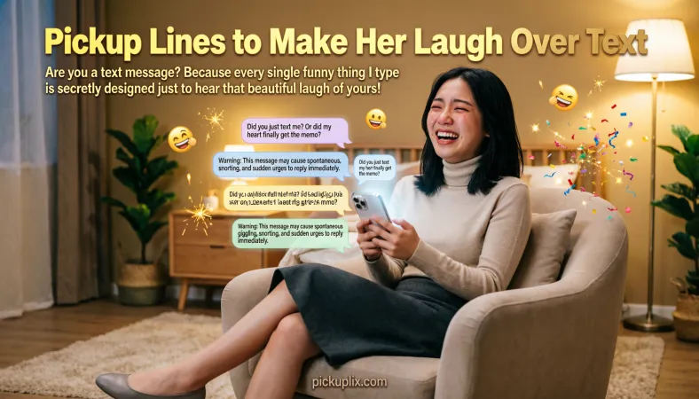 Pickup Lines to Make Her Laugh Over Text
