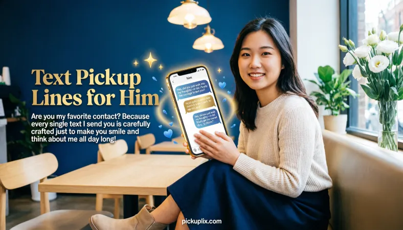 Text Pickup Lines for Him