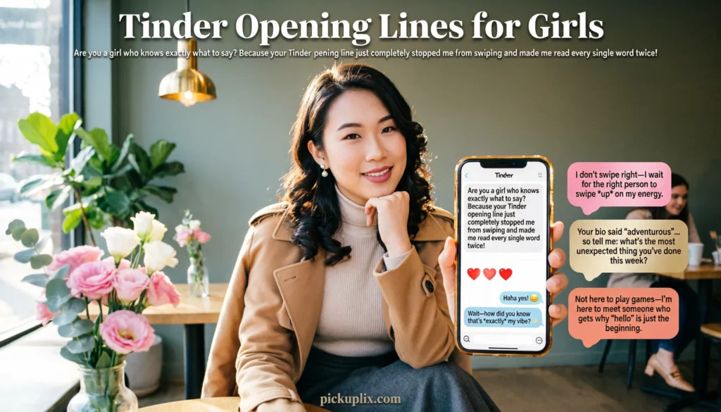 Tinder Opening Lines for Girls