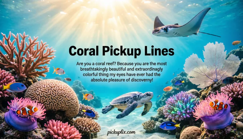 Coral Pickup Lines