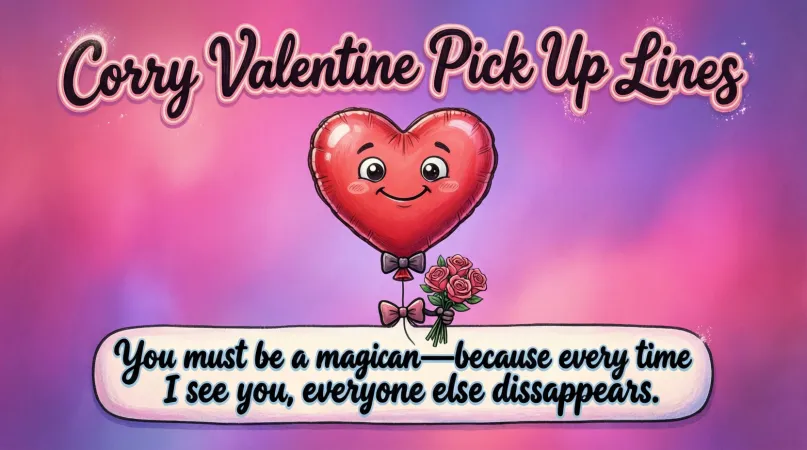 Corny Valentine Pick Up Lines