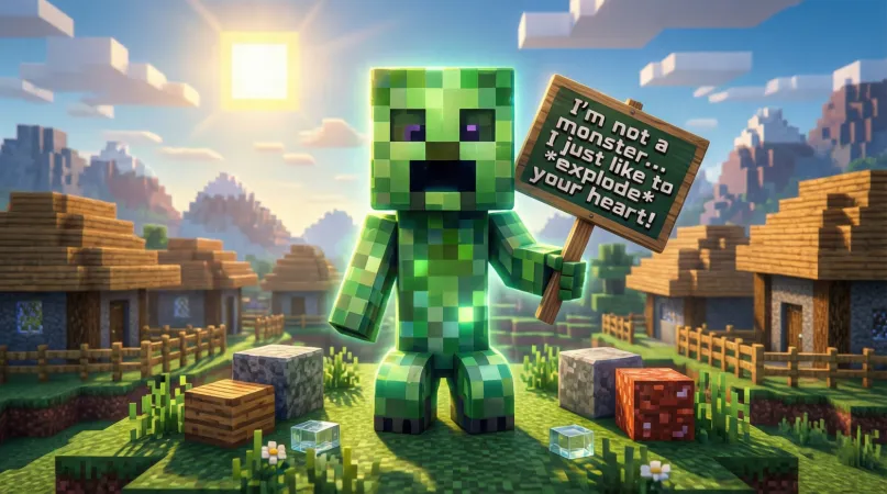 minecraft pickup lines