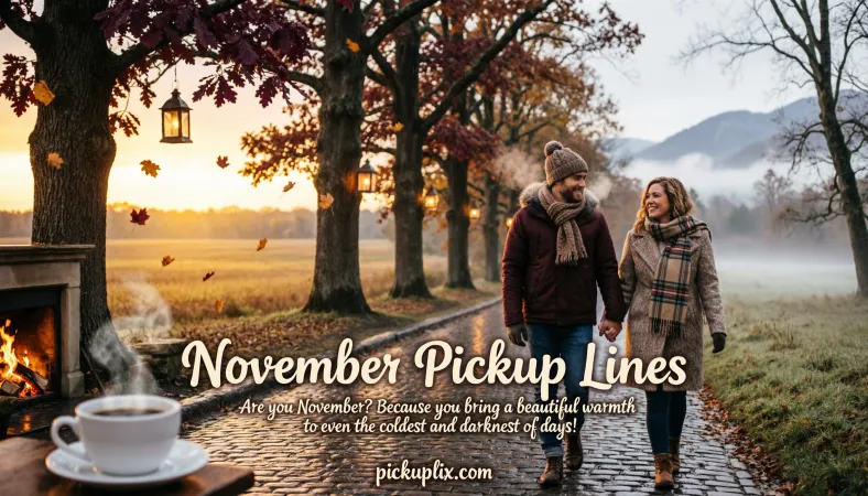 November Pickup Lines