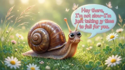 Snail Pickup Lines